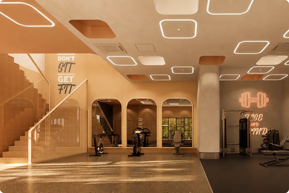 2 Levels Gym Room